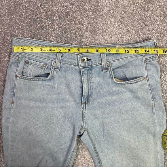 Rag & Bone Dre Jeans Women’s 27 Blue Skinny Low Rise Light Denim Stretch - Picture 10 of 15
